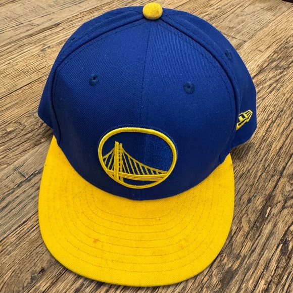 Preowned New Era 59Fifty Golden State Warriors NBA Ball Cap Hat Size 7 1/2 - Picture 1 of 3